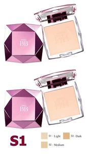 2 x Mistine BB Diamond Super Pressed Powder Blemish Foundation SPF25 Korea #S1 - Picture 1 of 3