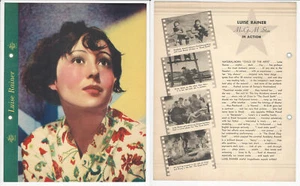 F5-3 Dixie Cup, Premium, 1937, Movie Stars, Luise Rainer - Picture 1 of 1