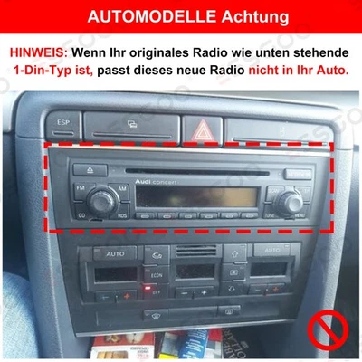 Autoradio DAB+ Für Audi A4 S4 RS4 8E 8F B6 B7 Seat Exeo Carplay Android 13 4+64G - Bild 1 von 4