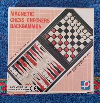 Reisespiel Backgammon / Schach - magnetisch - Bild 1 von 3