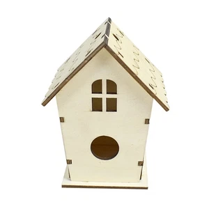 Set of 2 Bird's Nest Accessories Cages for Birds Rustic Birdhouse - Bild 1 von 12