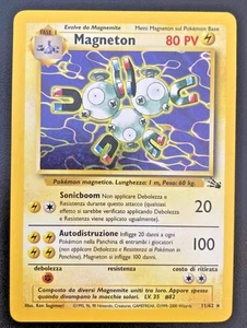 CARTA POKEMON MAGNETON HOLO unlimited ITALIANO n.011/62 SET FOSSIL 2000 - Foto 1 di 2