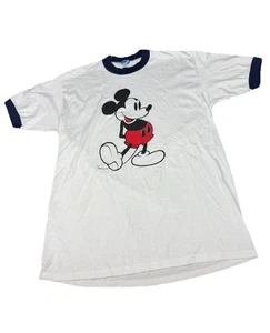 Camiseta Mickey Mouse Mediana Grande Vintage Años 80 Timbre - Imagen 1 de 8