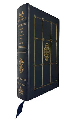 THE HISTORY AND ANALYSIS OF THE COMMON LAW OF ENGLAND / Mathew Hale  Leather 1ST - Image 1 of 4