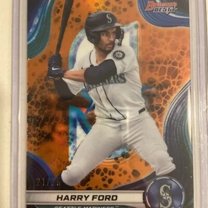2024 Bowmans Best Harry Ford Top Prospects #TP-23 Orange Refractor 21/25 (RC) - Picture 1 of 3