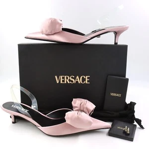 Versace Alia 45mm Slingback Pumps in Dusty Rose IT 39 (1015424-1A08415_1PT2P) - Picture 1 of 14