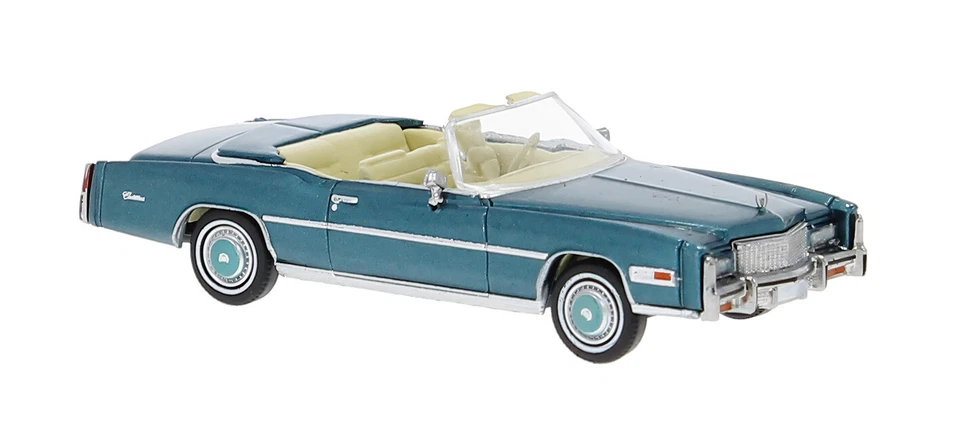 Brekina 19755 Cadillac Eldorado Convertible Turchese HO 1:87 NUOVO - Immagine 1 di 1