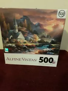 Alpine Vistas Morning Hope 500 Piece Jigsaw Puzzle Sure Lox Counted - Picture 1 of 12