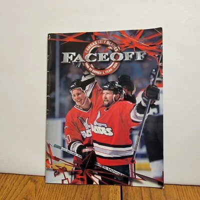 1996-1997 VINTAGE OFFICIAL KANSAS CITY BLADES FACEOFF ICE HOCKEY YEARBOOK - Image 1 of 4