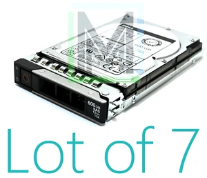6DWVP 06DWVP DELL POWEREDGE GEN14 600GB 10K 2.5" SFF 12Gb SAS HDD - 7pcs - Picture 1 of 4