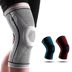 Genouillère médicale professionnelle en silicone et nylon renforcé 1 pièce sport - Picture 1 of 18