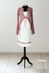 Mia Nana Brautkleid Umstandskleid 2 Teiler Jacke rosa creme ivory - Gr. 36/38 - Bild 1 von 4