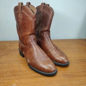 Ariat 35503 Brown Leather Cowboy Western Roper Boots SIZE 10.5 EE - Picture 1 of 12