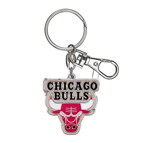 NBA Chicago Bulls Keychain Metal Heavyweight Team Logo Key Ring Cover