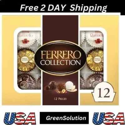 Ferrero Collection, 12 Count, Premium Gourmet Assorted Hazelnut Milk...  - Image 1 of 4