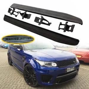 Running Board Side Step Pedal Bar Black Fits for Range Rover Sport SVR 2014-2021 - Picture 1 of 11