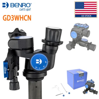 US BENRO GD3WHCN 3-dimensional Gear Head Magnesium Alloy SLR Photography Tripod - Image 1 of 4