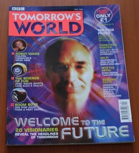Tomorrow's World Magazine Issue One BBC Worldwide Ltd 1998 Good+ Condition - Picture 1 of 3
