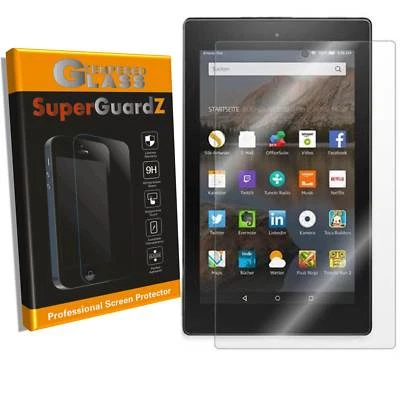 2-PACK Amazon Fire HD 8 (2017, 2018) SuperGuardZ Tempered Glass Screen Protector - Image 1 of 4