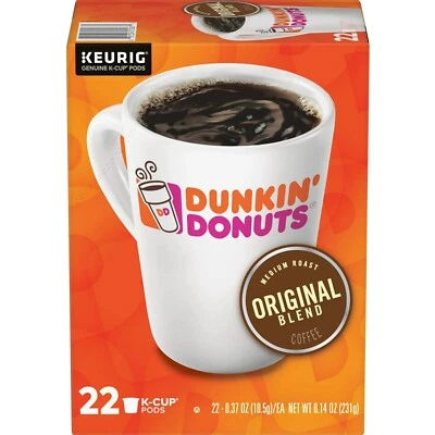 Dunkin' Original Blend Coffee Medium Roast K-Cup Pods , 22 Count - Image 1 of 2