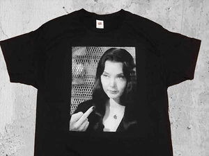 MORTICIA Addams Family TV Show Witch Goth Horror Halloween Carolyn Jones Shirt - Picture 1 of 7