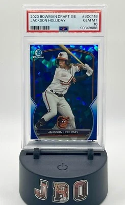 2023 Bowman Chrome Sapphire Edition Jackson Holliday #BDC-118 RC (PSA 10) - Image 1 of 2