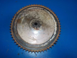 JAWA CZ 175 1970'S REAR WHEEL SPROCKET / 6 RUBBERS / COVER USED - Picture 1 of 4