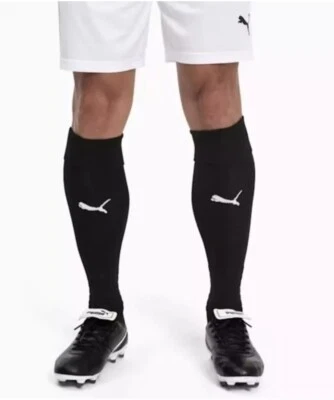**NEW** Puma Kneehigh Socks Black/White Men's Size 7-9 Standard Fit - Image 1 of 4