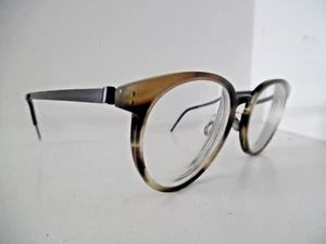 Lindberg Acetanium Camouflage & Matte Silver Oval/Round Eye Glasses 49 135 - Picture 1 of 3