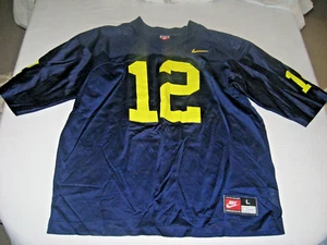Nike Hombre Talla GRANDE No. Camiseta de fútbol 12 retro color amarillo marino EE. UU. NUNCA USADA - Imagen 1 de 3
