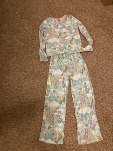 Disney Princess Pajamas 10 Pants Long Sleeve Jasmine Belle Rapunzel Cinderella - Picture 1 of 3