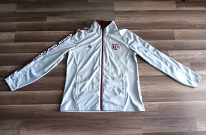 Adidas ATM AGGIES womens full zip gray maroon Track Jacket Size XL NEW - Picture 1 of 12