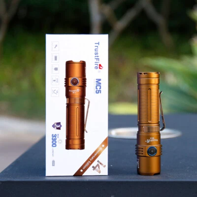 TrustFire 3300 Lumens Tactical Led Rechargeable Flashlight Magnetic EDC Torch