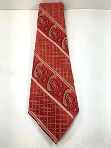 CASA DE MODA Mens Tie Orange Tan - Picture 1 of 6