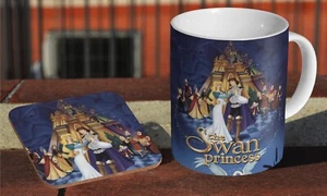 The Swan Princess 90s - Ceramic Coffee / Tea Mug + Matching Coaster - Picture 1 of 1