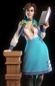 Elizabeth Bioshock Unpainted Model - Anime Girl Dnd Figure RPG Board Game Mini - Picture 1 of 10