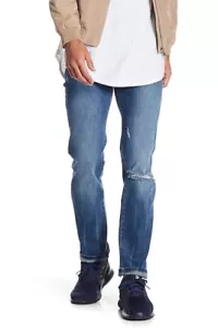 DL1961 Herren 33 x 34 Nick Slim Distressed Denim Jeans in League - Bild 1 von 4