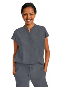 Healing Hands Scrubs Purple Label Journey Top 2152 HEAGR Heather Gray Free Ship - Bild 1 von 4