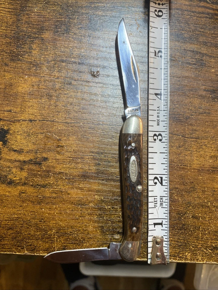 Mini faca cabeça de cobre vintage CASE XX 1980 10 pontos EUA 62109X OSSO - Imagem 1 de 4