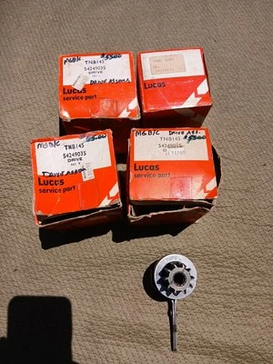 MG MGB MGC starter drive 54249035 Lucas NOS  - Image 1 of 4