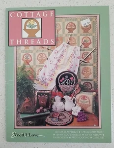 Need'l Love Cottage Threads Quilting Rug Hooking Sewing Pattern Book - Picture 1 of 8