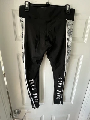 Victoria's Secret PINK ULTIMATE LEGGINGS Mujer M Blanco y Negro Foto 1 de 4