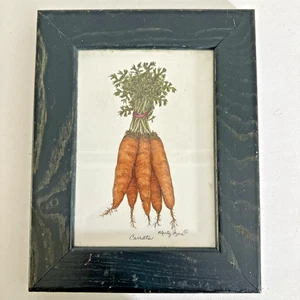 Marty Fyne 1994 impresión zanahorias enmarcado 9,5x7,5 - Imagen 1 de 5
