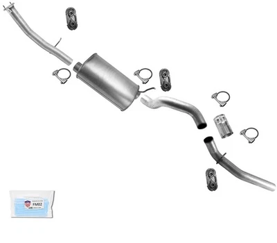 Tubo silenciador de escape para GM Silverado 2500HD 2007-2010 6,0 con distancia entre ejes de 143,5" Foto 1 de 4