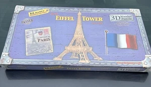 B.C. Bones Paris Eiffel Tower 3D Wooden Puzzle 36" H x 25" W 2003 NEW & SEALED - Picture 1 of 2