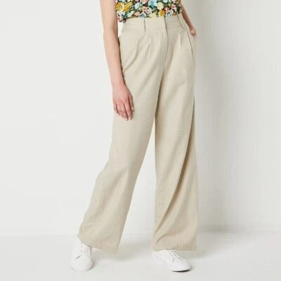 Byer California-Juniors Relaxed Fit Wide Leg Trouser, XL Beige - Изображение 1 из 3