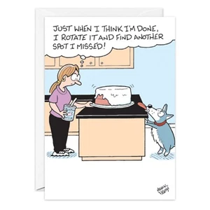 Humor Funny Missed A Spot Birthday Card Her Friend Oatmeal Studios - Picture 1 of 3