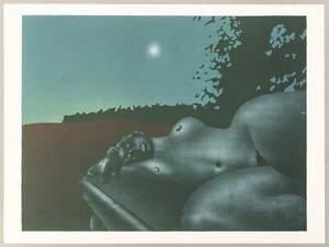 Paul Wunderlich - Litografía original Twilight desnudo acostado - 1971 - firmada - Imagen 1 de 4