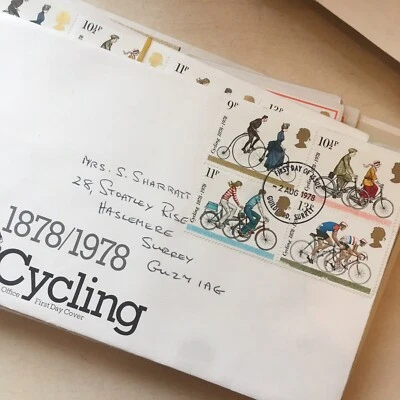 GB GPO FDC First Day Cover 1978 Cycling Guildford PMK  - Image 1 of 3