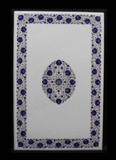 54" x 32" Marble Table Top lapis Inlay Pietra dure Handmade Home Furniture Decor